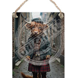 HIGHLAND CREW - Peaky Sporran Dangler Metal Signs