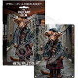 HIGHLAND CREW - Peaky Sporran Mini Metal Sign 15cm x 20cm Metal Signs