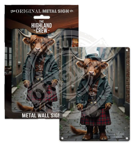 HIGHLAND CREW - Peaky Sporran Fridge Magnet Metal Signs
