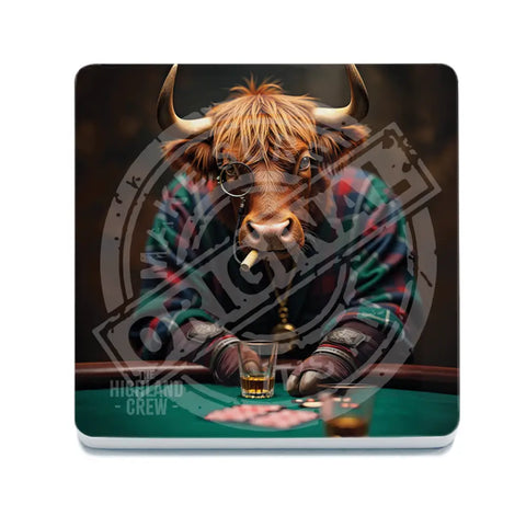 HIGHLAND CREW - Poker Fridge Magnet Metal Signs