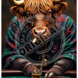 Highland Crew - Poker Metal Signs