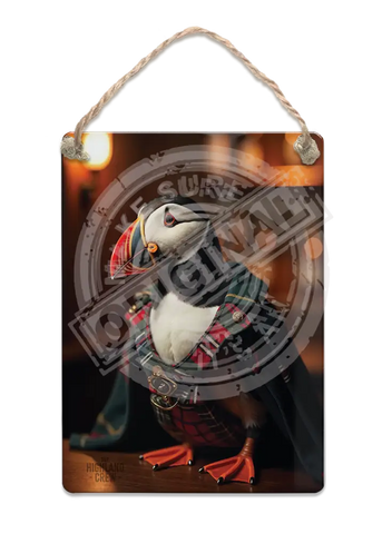HIGHLAND CREW - Puffin Fridge Magnet Metal Signs