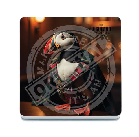 HIGHLAND CREW - Puffin Fridge Magnet Metal Signs