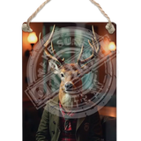 HIGHLAND CREW - Red Deer Dangler Metal Signs