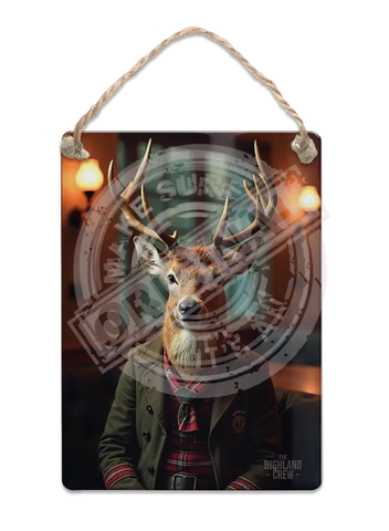 Highland Crew - Red Deer Metal Signs