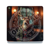 HIGHLAND CREW - Red Deer Melamine Coaster Metal Signs
