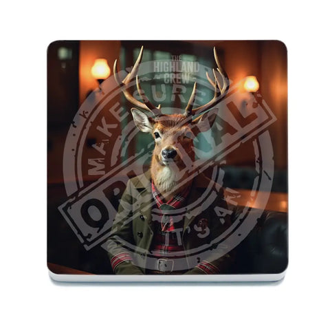 HIGHLAND CREW - Red Deer Fridge Magnet Metal Signs