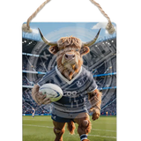 HIGHLAND CREW - Rugby Dangler Metal Signs