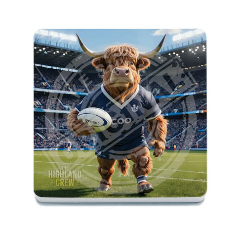 HIGHLAND CREW - Rugby Fridge Magnet Metal Signs