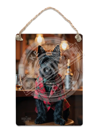 HIGHLAND CREW - Scottie Fridge Magnet Metal Signs