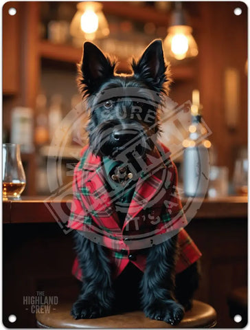 HIGHLAND CREW - Scottie Fridge Magnet Metal Signs