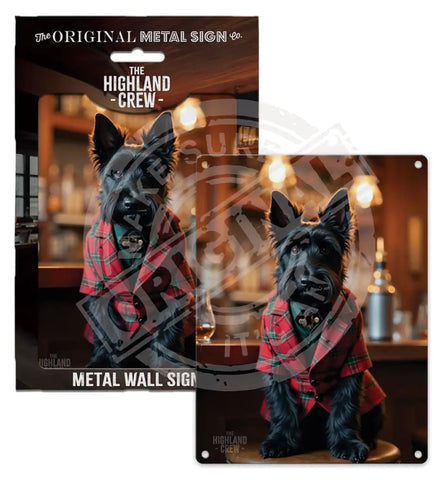 HIGHLAND CREW - Scottie Fridge Magnet Metal Signs