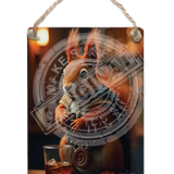 HIGHLAND CREW - Squirrel Dangler Metal Signs