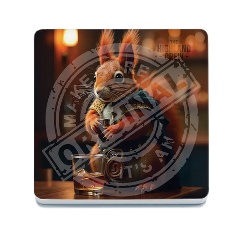HIGHLAND CREW - Squirrel Fridge Magnet Metal Signs