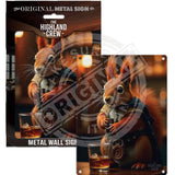 HIGHLAND CREW - Squirrel Mini Metal Sign 15cm x 20cm Metal Signs