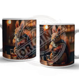 HIGHLAND CREW - Squirrel Mug Metal Signs