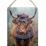 HIGHLAND CREW - Tartan Hat Dangler Metal Signs