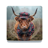 HIGHLAND CREW - Tartan Hat Melamine Coaster Metal Signs