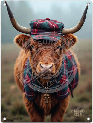 Highland Crew - Tartan Hat Metal Signs