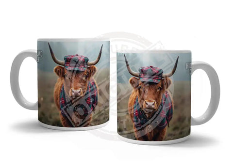 HIGHLAND CREW - Tartan Hat Fridge Magnet Metal Signs