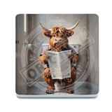 HIGHLAND CREW - Toilet time Melamine Coaster Metal Signs