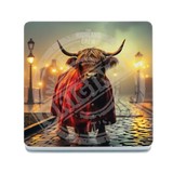 HIGHLAND CREW - Trainyard Melamine Coaster Metal Signs