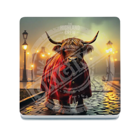 HIGHLAND CREW - Trainyard Fridge Magnet Metal Signs