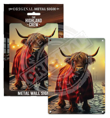 HIGHLAND CREW - Trainyard Fridge Magnet Metal Signs