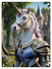 HIGHLAND CREW - Unicorn Mini Metal Sign 15cm x 20cm Metal Signs