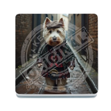 HIGHLAND CREW - Westie Dog Melamine Coaster Metal Signs