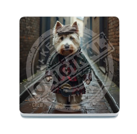 HIGHLAND CREW - Westie Dog Fridge Magnet Metal Signs