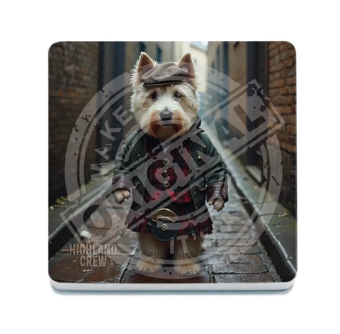 HIGHLAND CREW - Westie Dog Fridge Magnet Metal Signs