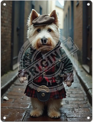 Highland Crew - Westie Dog Metal Signs