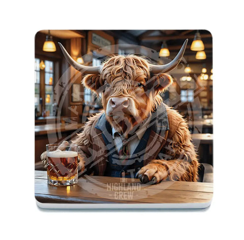 HIGHLAND CREW - Whisky Bar Fridge Magnet Metal Signs