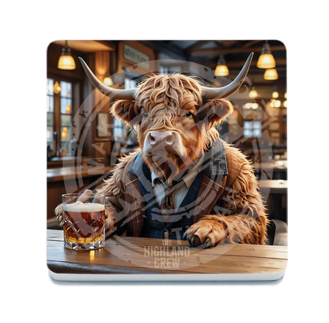 HIGHLAND CREW - Whisky Bar Fridge Magnet Metal Signs