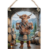 HIGHLAND CREW - Whisky Barrels Dangler Metal Signs