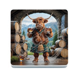 HIGHLAND CREW - Whisky Barrels Melamine Coaster Metal Signs
