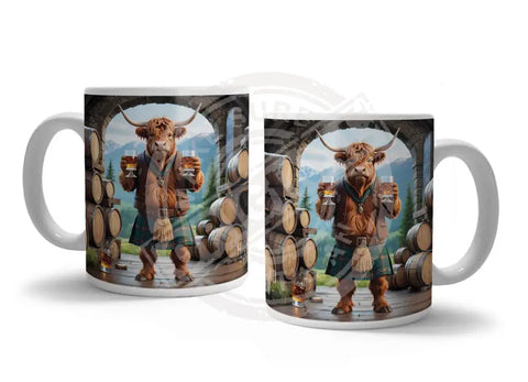 HIGHLAND CREW - Whisky Barrels Fridge Magnet Metal Signs