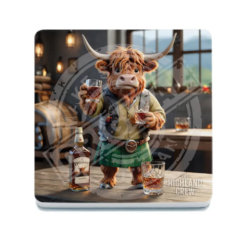 HIGHLAND CREW - Whisky Cheers Fridge Magnet Metal Signs