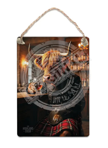 HIGHLAND CREW - Whisky Fridge Magnet Metal Signs