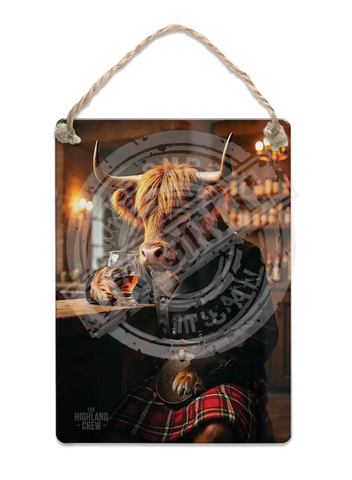 HIGHLAND CREW - Whisky Fridge Magnet Metal Signs
