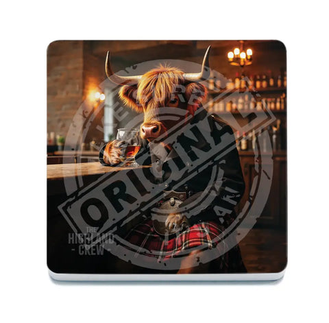 HIGHLAND CREW - Whisky Fridge Magnet Metal Signs