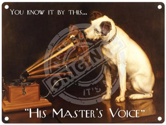 His Master’s Voice Metal Signs