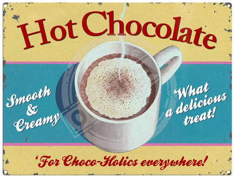 Hot Chocolate by Martin Wiscombe. Metal Sign