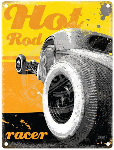 Hot Rod Metal Signs