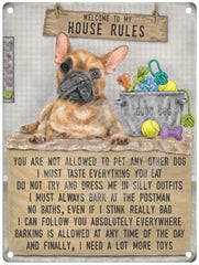 House Rules Metal Signs