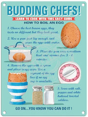How To Boil An Egg - Martin Wiscombe Metal Signs