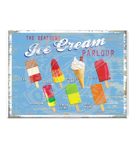 Ice Cream Parlour - Martin Wiscombe Fridge Magnet Metal Signs