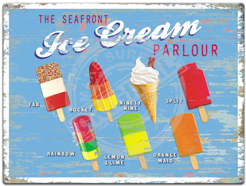 Ice Cream Parlour - Martin Wiscombe Fridge Magnet Metal Signs