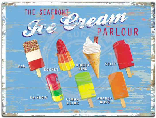 Ice Cream Parlour - Martin Wiscombe Metal Signs